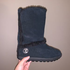 Timberland fuzzy booties